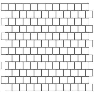 1 x 1  Mosaic Tile Offset in All Cast Glass Colors